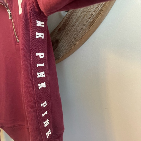 PINK Victoria’s Secret Quarter Zip Pullover Sweatshirt - Picture 5 of 7